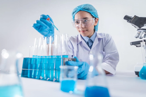 Doctor in laboratory
